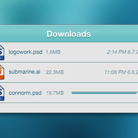 User Interface/User Experience: Download manager