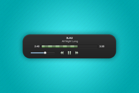 User Interface/User Experience: Miniature music player